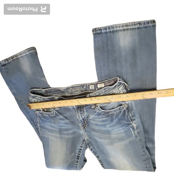 Miss Me Bootcut JP 6063BV Light Blue Distressed Jeans (30) - Picture 4 of 8